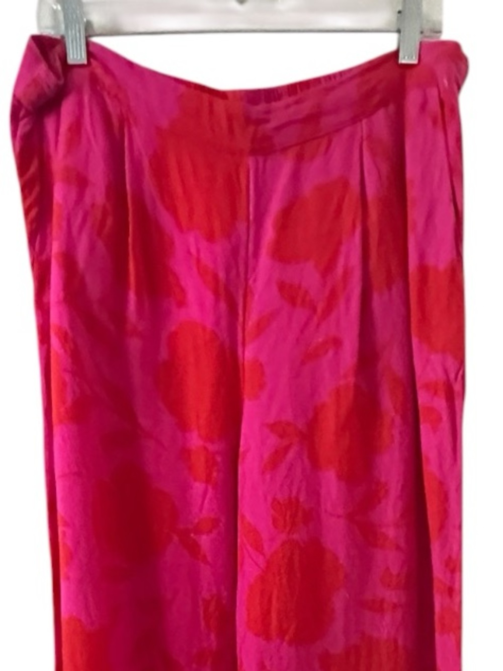 kate spade x Target Pink Red Floral Wide-Leg Linen Blend Pants XL - Picture 6 of 13
